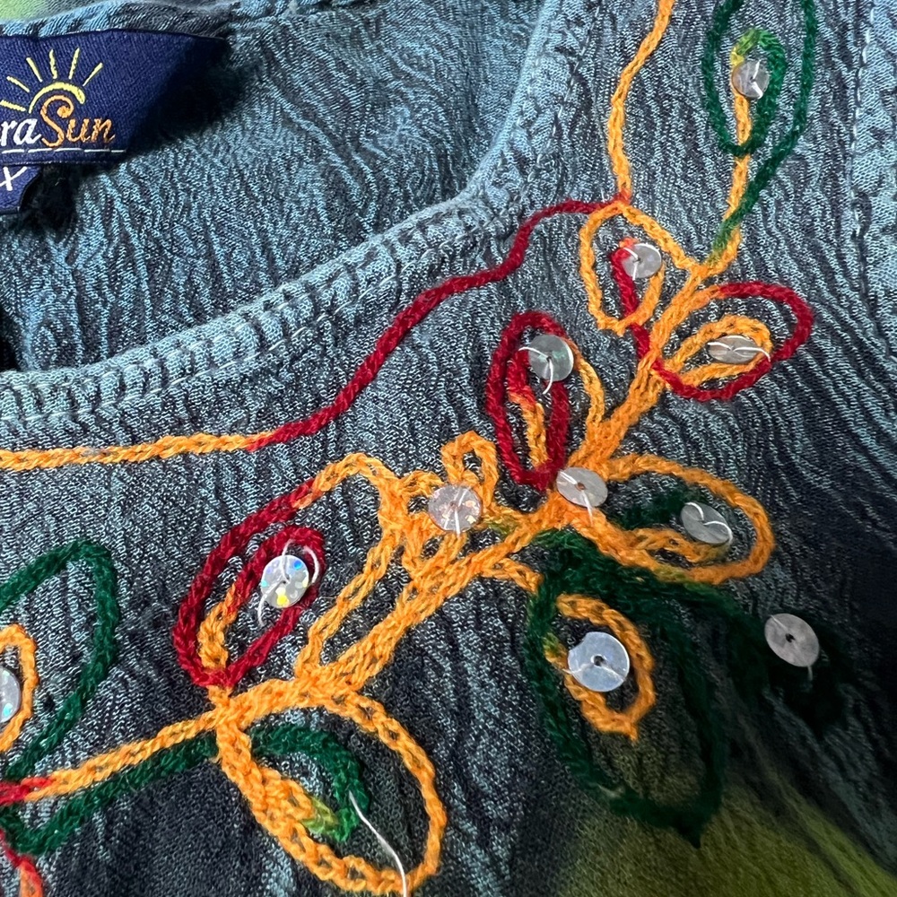 Riviera Sun’s Colorful Floral Embellished Midi Dress - Picture 5 of 7